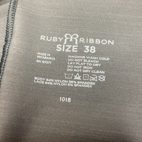 Ruby Ribbon Black with lace details cami size 38 - Picture 7 of 7